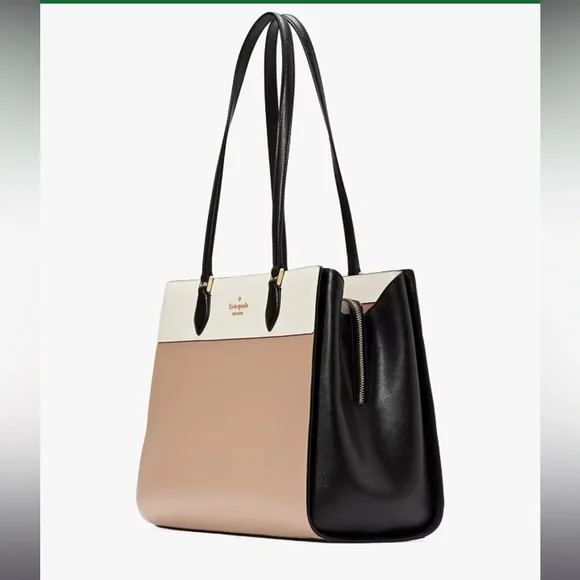 Kate Spade Madison Colorblock Saffiano Leather East West Large Laptop Tote - Picture 2 of 5